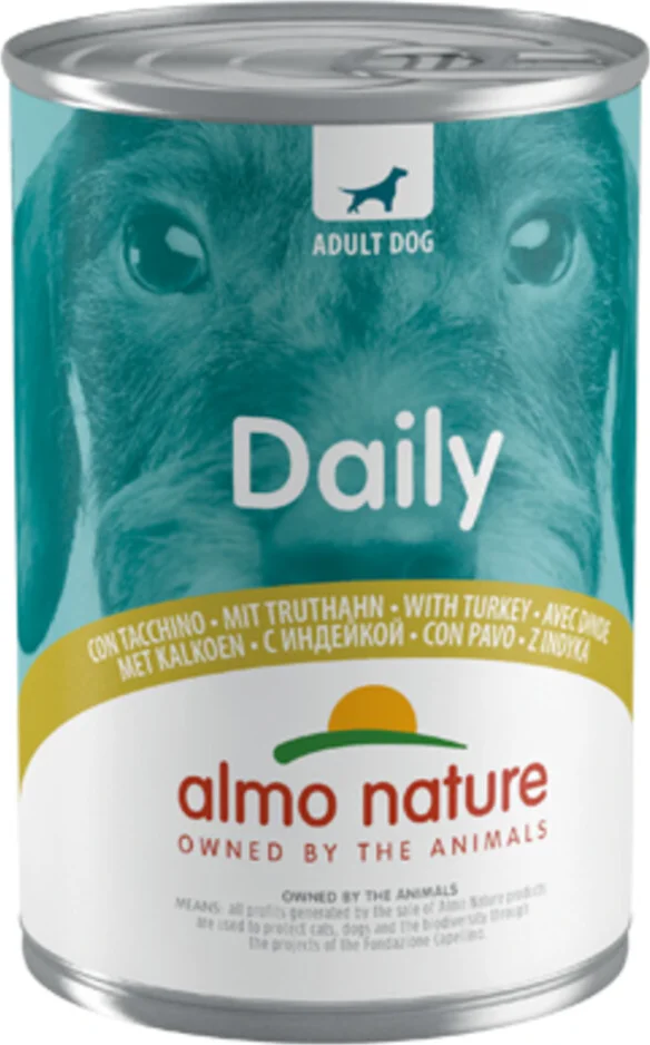 48x Almo Nature Daily Menu Hondenvoer Nat Kalkoen 400 gr