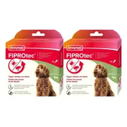 2x Beaphar Fiprotec Anti Teken- en Vlooiendruppels Hond 20 - 40 kg 4 stuks