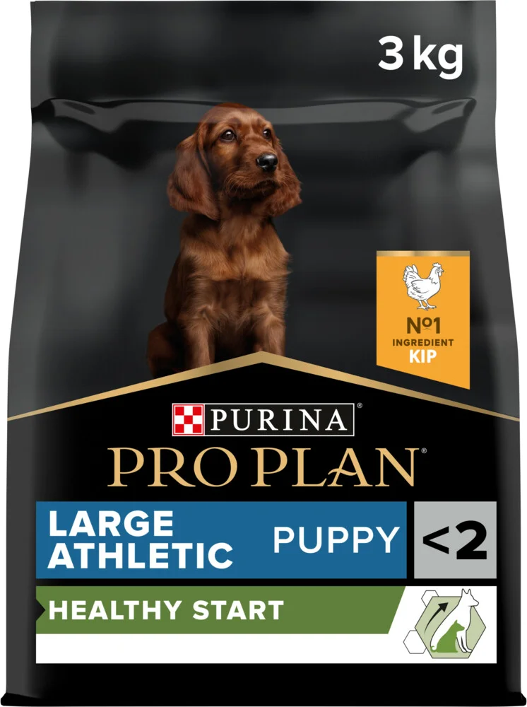 4x Pro Plan Hondenvoer Droog Puppy Large Athletic Healthy Start Kip 3 kg