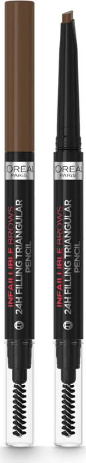 2x L'Oréal 24H Brow Filling Triangular Pencil 5.0 Light Brunette 1 ml