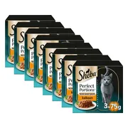 8x Sheba Perfect Portions Adult Kattenvoer Natvoer Luxe Kalkoen in Saus 3 x 2 stuks