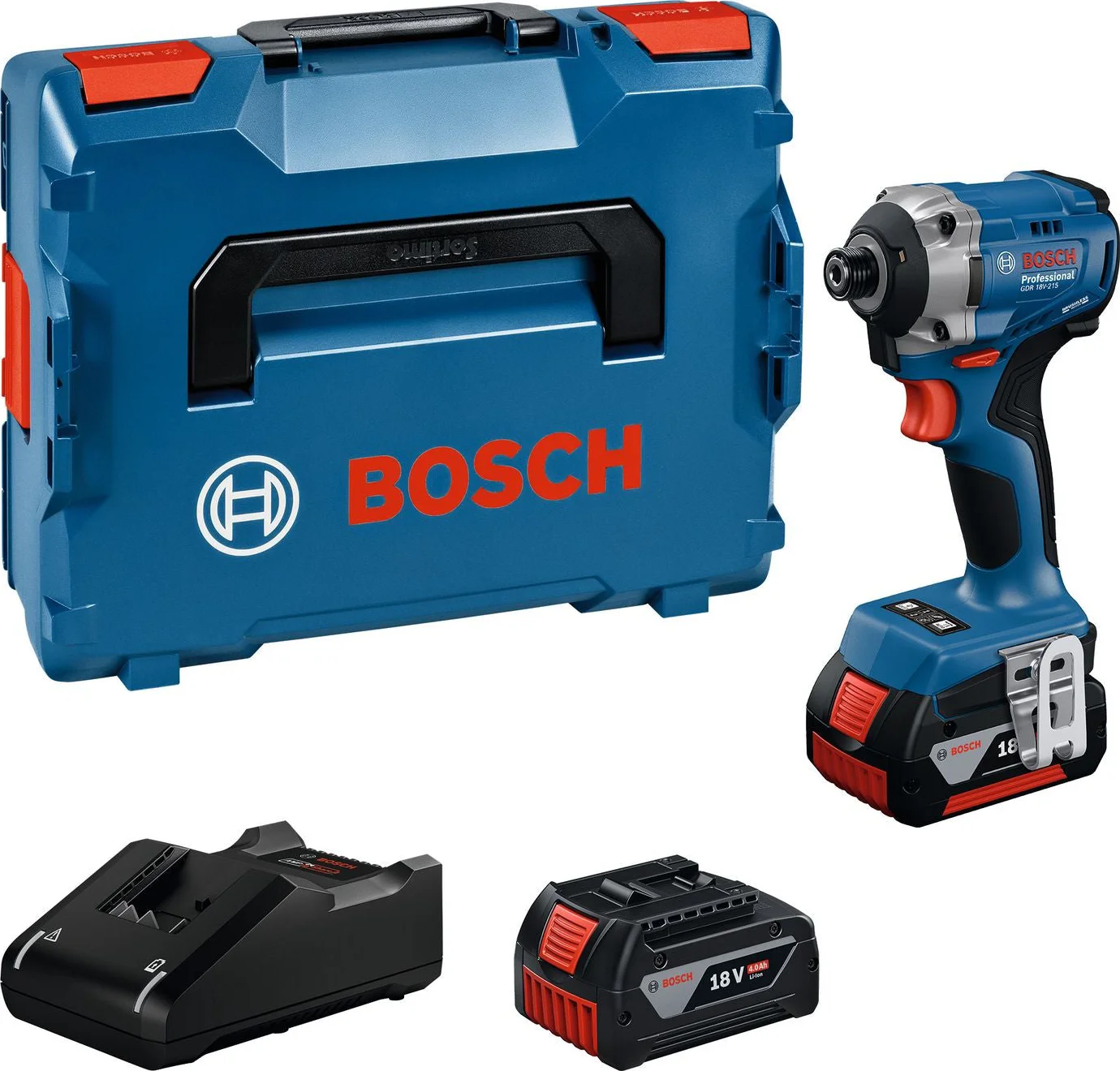 Bosch Professional GDR 18V-215 Accu slagschroevendraaier 215Nm 18V 4.0Ah in L-Boxx - 06019N2002