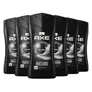6x Axe 3-in-1 Douchegel Black 250 ml