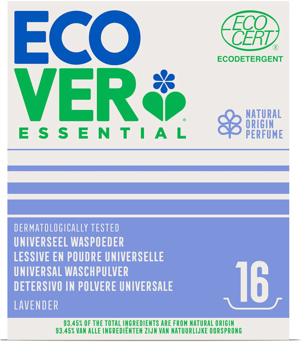 Ecover Essential Waspoeder Universal 1,2KG