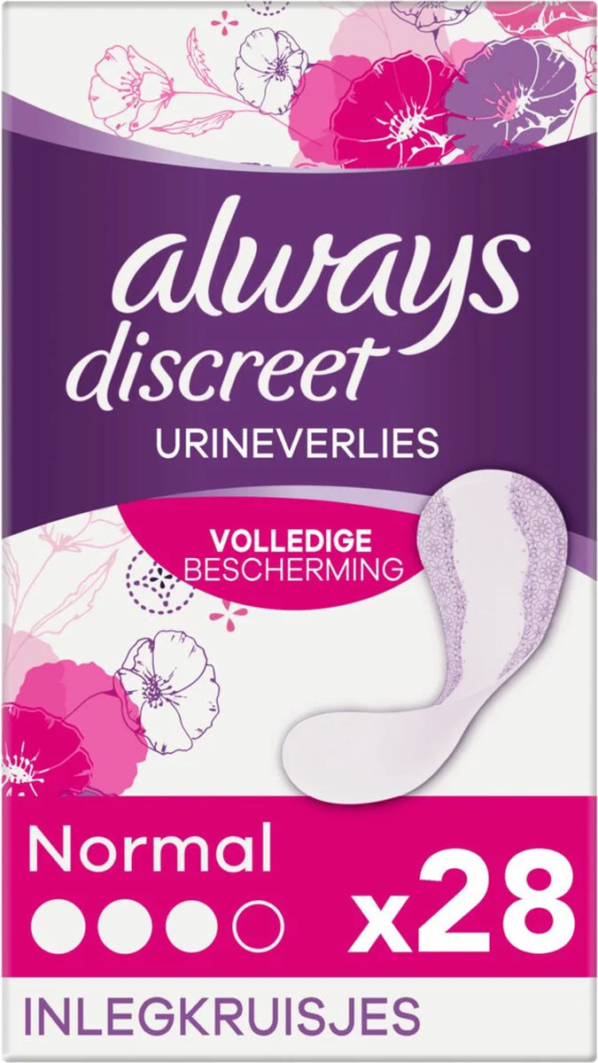 Always Discreet Normal Inlegkruisjes Urineverlies 28 stuks