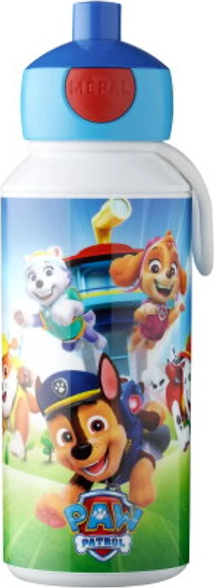 Mepal Pop-up drinkfles Campus - 400 ml - Sluit goed af - Drinkbeker voor kinderen - Paw Patrol Pups