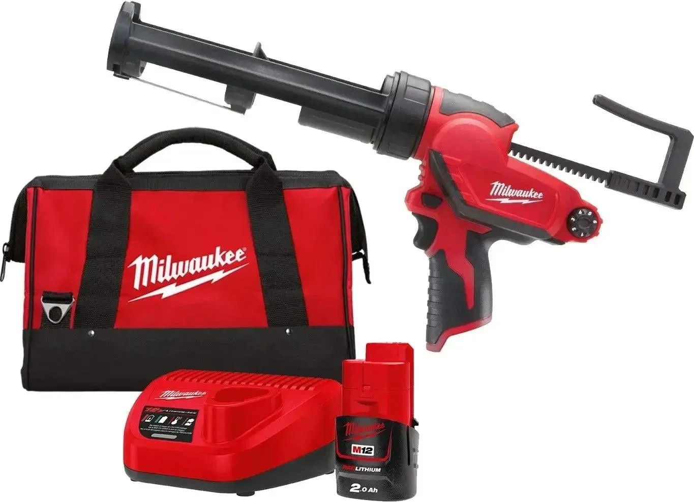 Milwaukee M12 PCG/310C-201B Accu Subcompact kit-/lijmpistool M12™ in tas - 4933441655