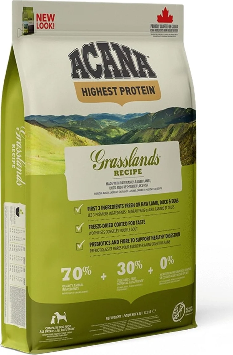 Acana Highest Protein Grasslands Dog 6 kg