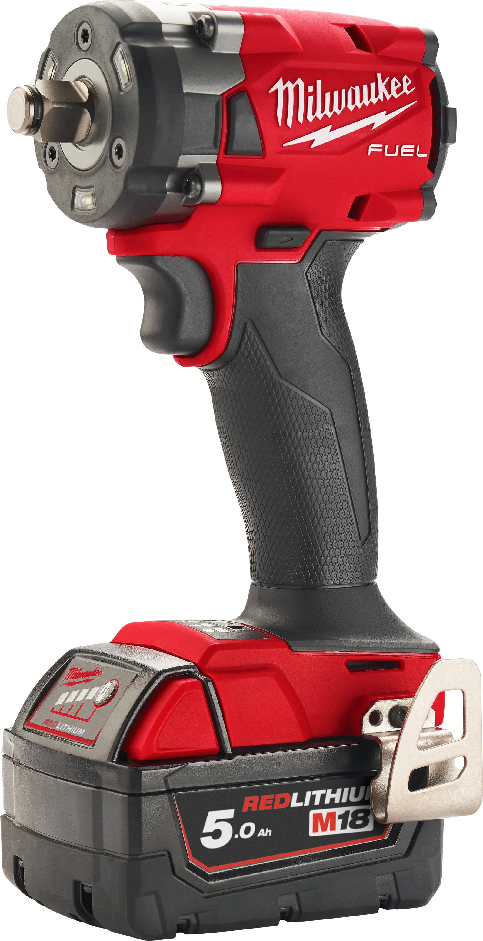 Milwaukee M18 FUEL™ FIW2F12-502X Compacte accu slagmoersleutel 339Nm 1/2" frictiering 18V 5.0Ah in HD-Box - 4933478444