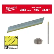 Milwaukee Nagels 15 Ga | 34° | 38mm | RVS | VE=2500 - 4932492579