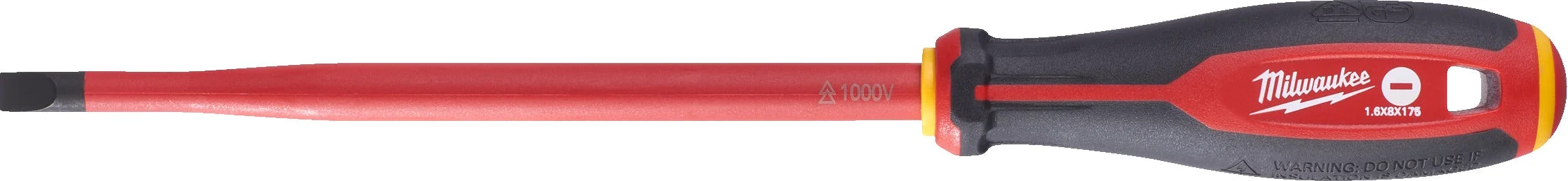 Milwaukee Tri-Lobe VDE Schroevendraaier, SL 1,6x8x175 - 4932478718