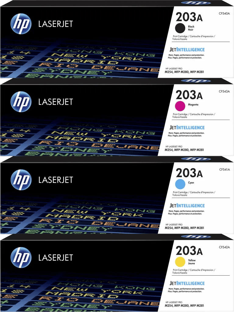 HP 203A Toners Combo Pack