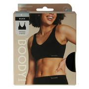 Boody Padded Shaper Crop Bra Zwart M