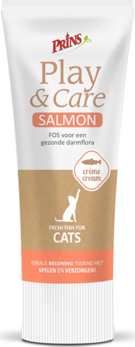 Prins Play & Care Kattensnacks Zalm 75 gr