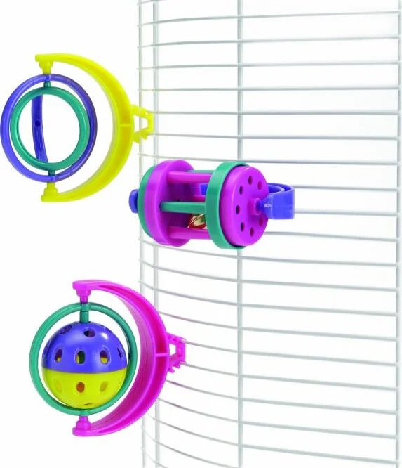 Beeztees Parkietenspeeltje met Clip 10 x 8 cm
