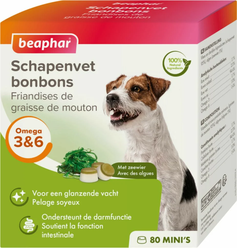 Beaphar Schapenvet Bonbons Mini Zeewier 245 gr