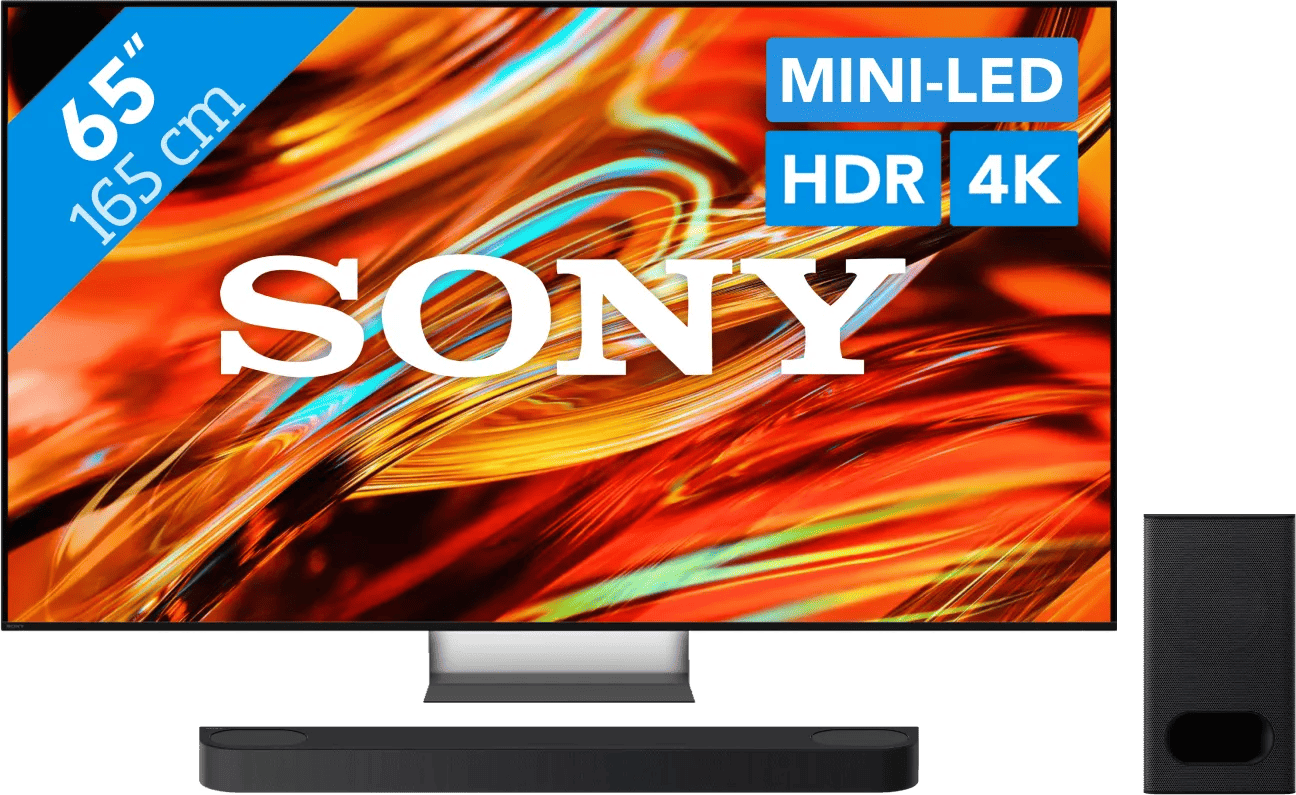 Sony Bravia 7 II True RGB 65" (2026) + Sony Bravia Theatre Bar 6 Zwart