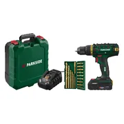 PARKSIDE Accu-schroefboormachine set 20 V met accu en lader, Limited Edition (Groen)