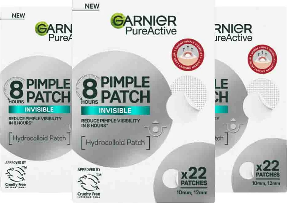 3x Garnier Pure Active Pimple Patches 22 stuks