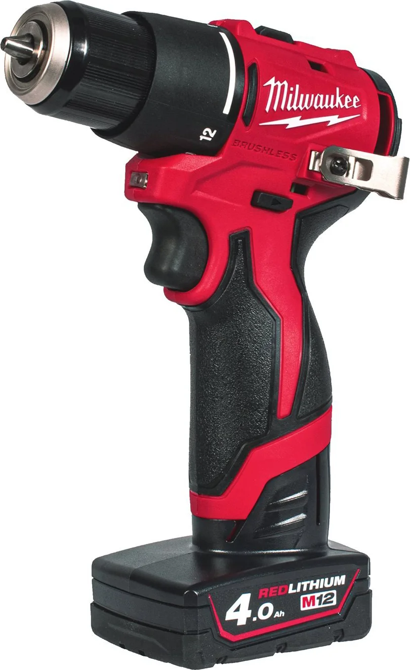 Milwaukee M12 BLPDRC-402C Accu klop-/schroefboormachine 12V 4.0Ah in koffer - 4933500424