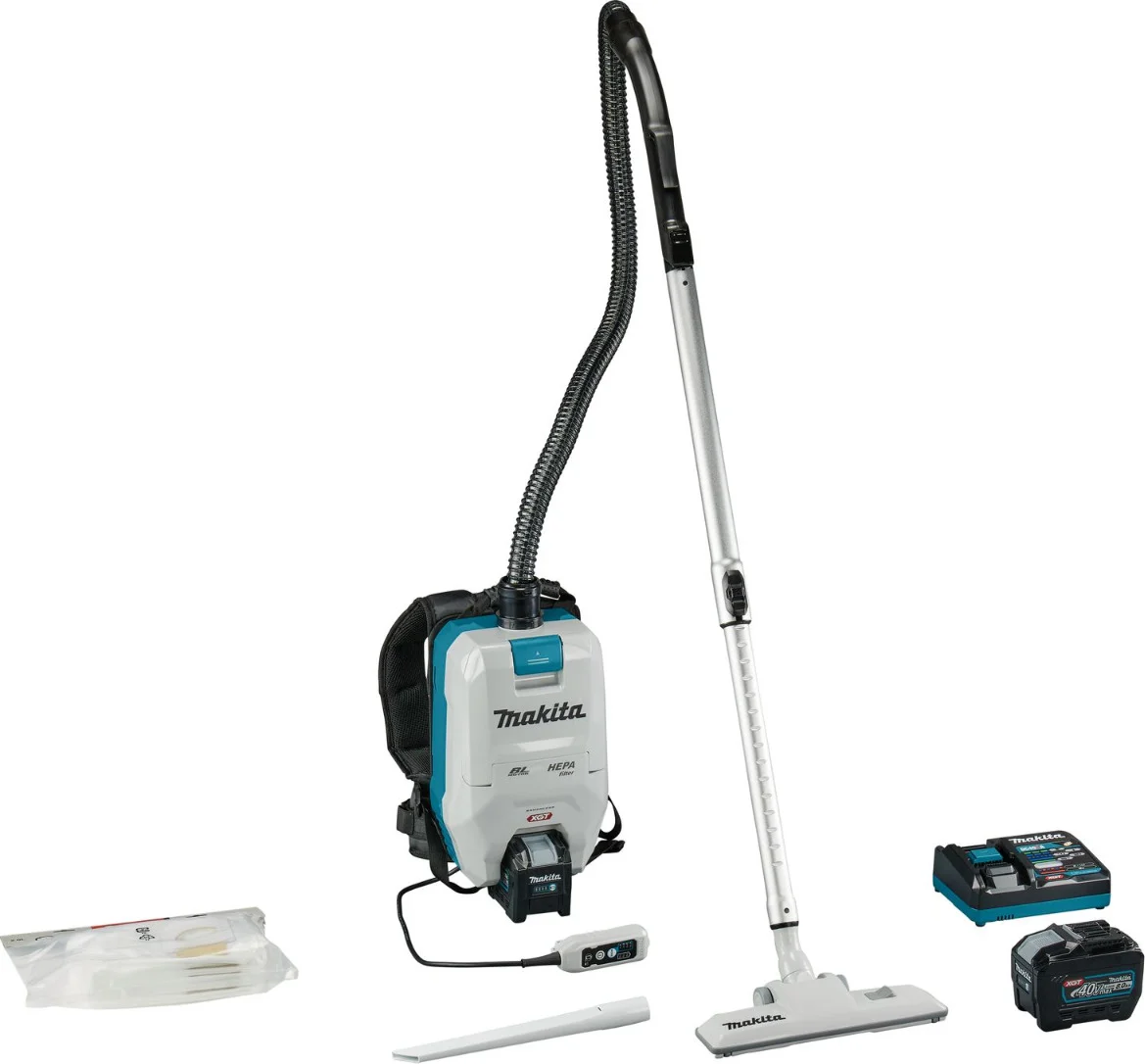 Makita VC008GL201 Accu rugstofzuiger voor schoonmaak XGT 40V Max 8.0Ah
