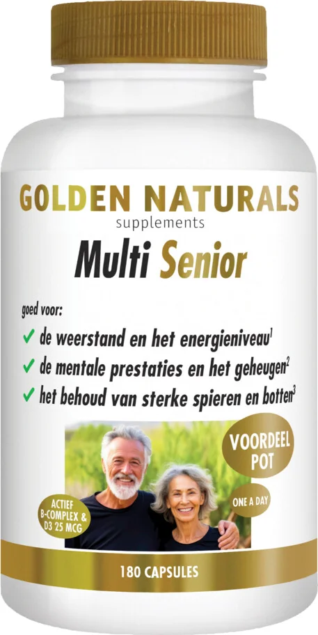 2x Golden Naturals Multi Senior 180 vegacapsules
