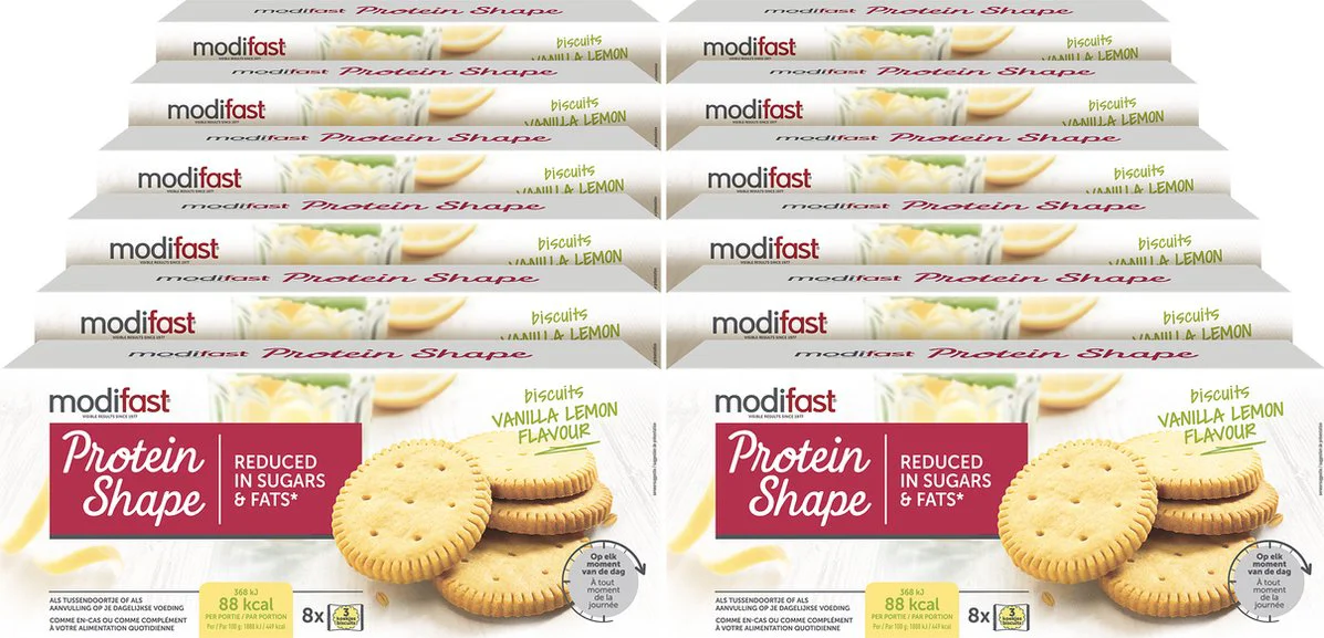 12x Modifast Koek Vanille Citroen 156 gr