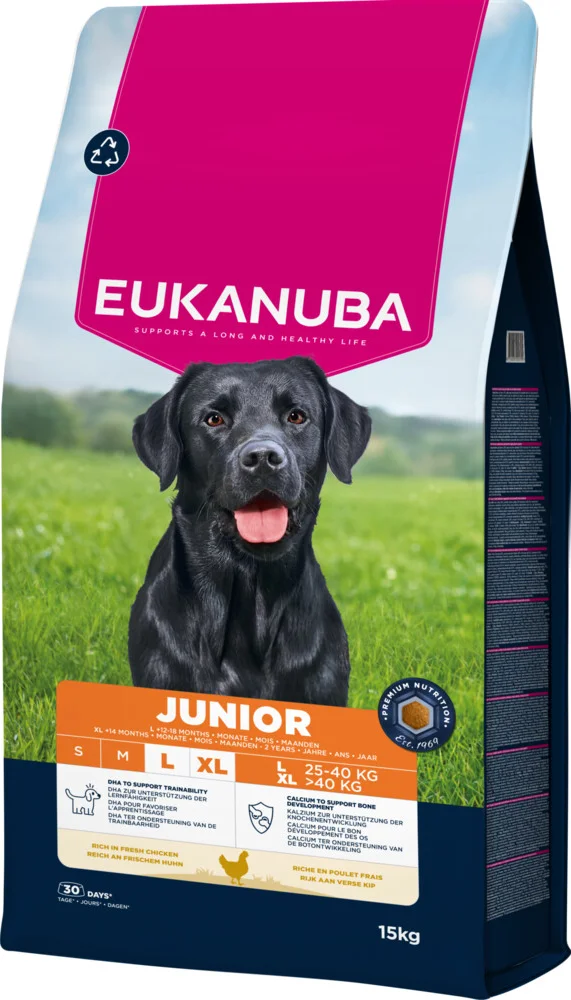 Eukanuba Hondenvoer Droog Life Care Dog Junior Large Kip 15 kg