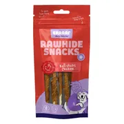 10x Braaaf Hondensnack Rol Sticks Kip 12 cm 80 gr