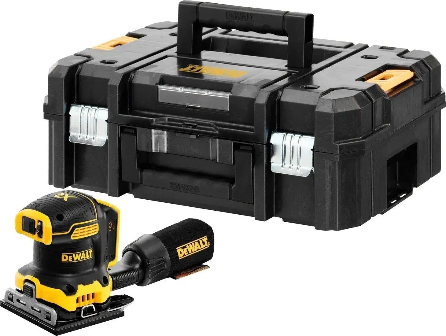 DeWALT DCW200NT Accu vlakschuurmachine 18V XR Basic Body in TSTAK