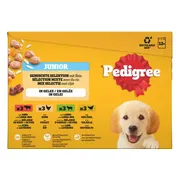 Pedigree Junior Hondenvoer in Gelei Mix Selectie Maaltijdzakjes Multipack 12x100 gr