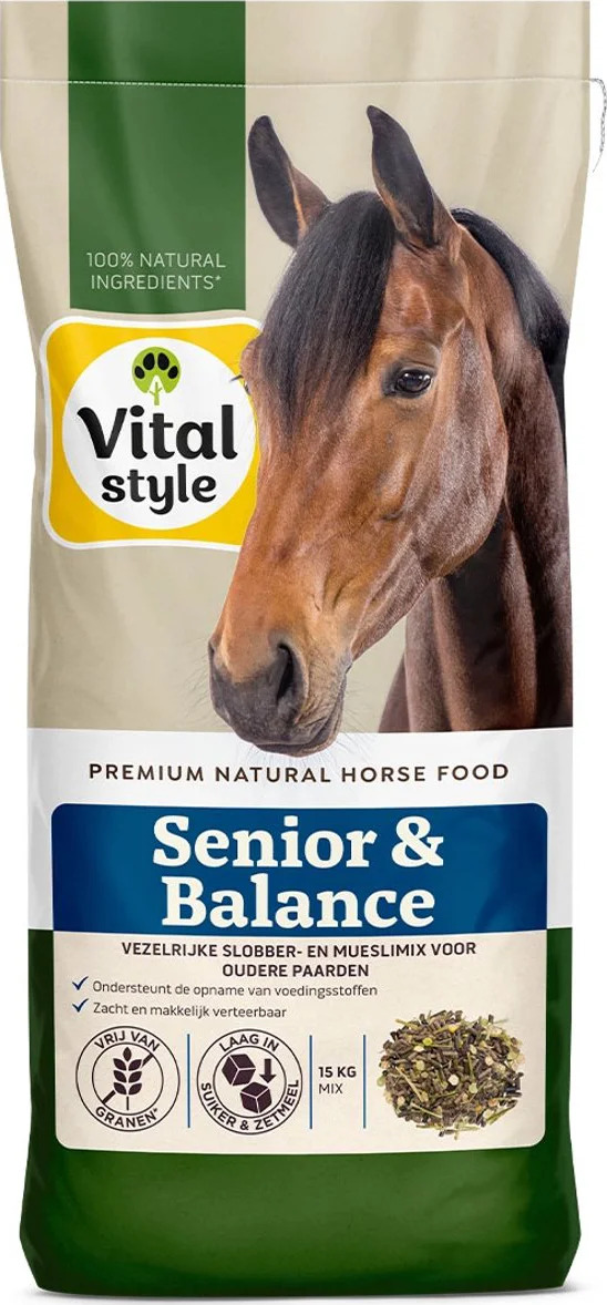 Vitalstyle Paardenmuesli Senior & Balance 15 kg