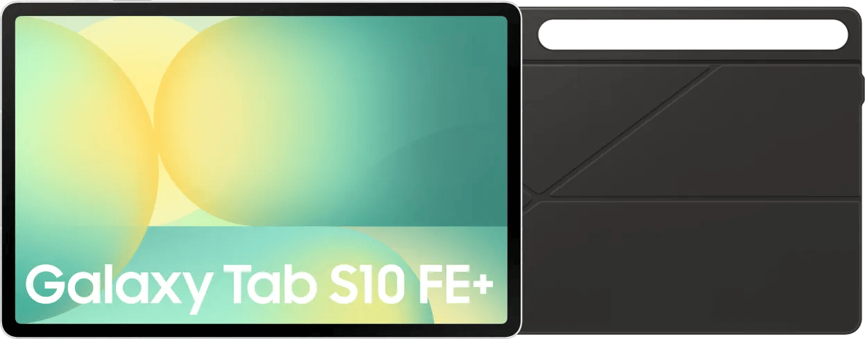 Samsung Galaxy Tab S10 FE Plus 13,1 inch 256GB Wifi Zilver + Book Case Zwart
