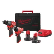 Milwaukee M12 FUEL™ FPP2A2-602X Accu combiset 2-delig (FPD2 + FID2) 12V 6.0Ah in HD-Box - 4933480588