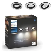 Philips Hue Milliskin inbouwspot White Ambiance - rond - Wit - 3-pack