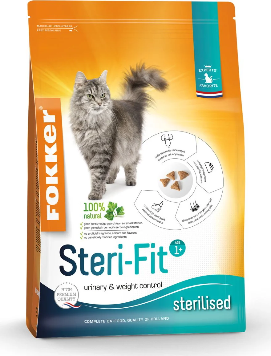 Fokker Steri-Fit Kattenvoer Gevogelte 10 kg