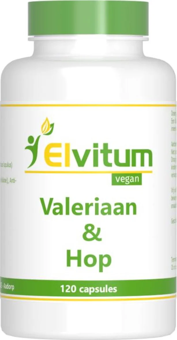Elvitum Valeriaan & Hop Capsules 120CP