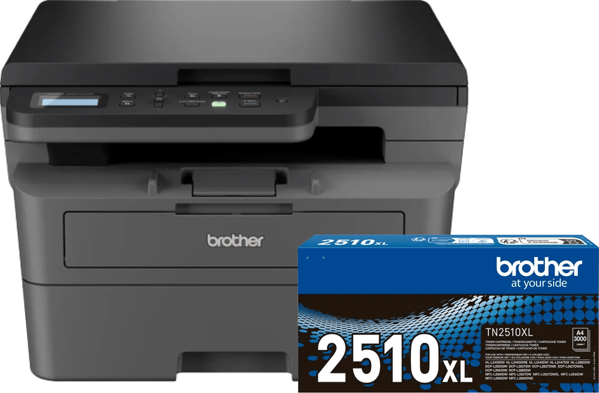 Brother DCP-L2627DWE + 1 extra zwarte XL toner