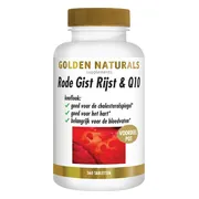 2x Golden Naturals Rode Gist Rijst & Q10 Vegan 360 tabletten