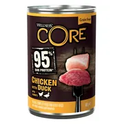 Wellness Core Hondenvoer Blik Kip - Eend - Wortel 400 gr