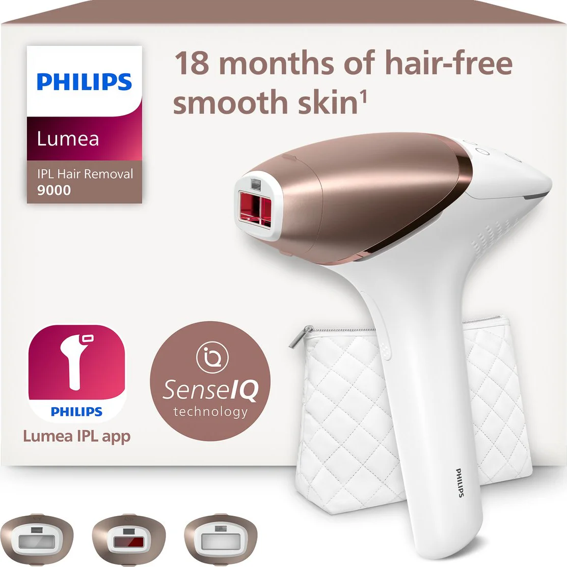 Philips Lumea Prestige 9000 Series - IPL Ontharingsapparaat - 3 opzetstukken - BRI955/00