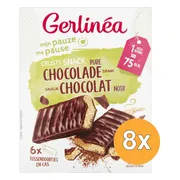 8x Gerlinea Crusty Snack Pure Chocolade 6 x 102 gr