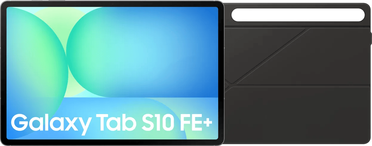 Samsung Galaxy Tab S10 FE Plus 13,1 inch 256GB Wifi Grijs + Book Case Zwart