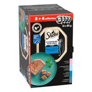 Sheba Kattenvoer Nat Classic Paté Vis Selectie Multipack 12x85 gr