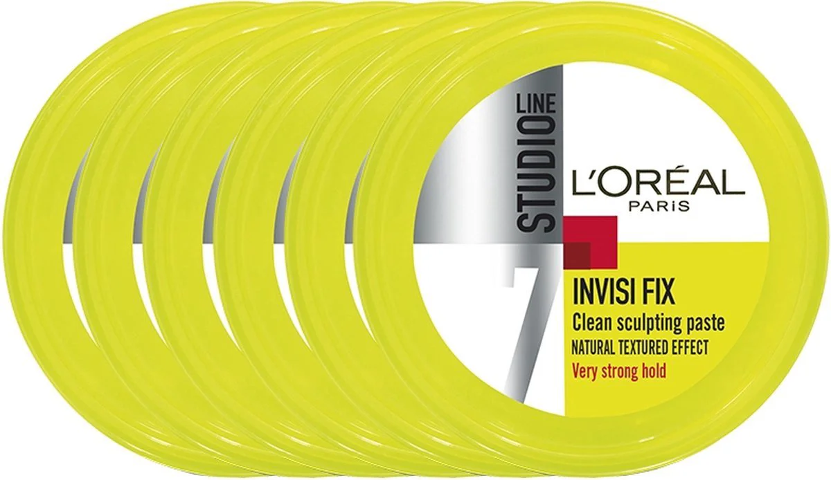 6x L'Oréal Studio Line Invisi Fix Clean Sculpting Paste 75 ml