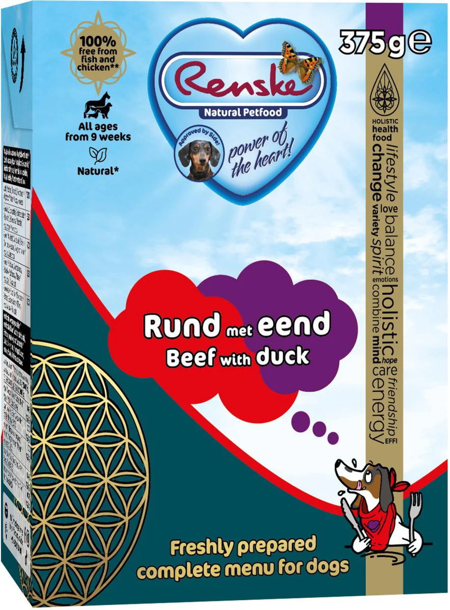 Renske Vers Tetra Hondenvoer Nat Rund met Eend 375 gr