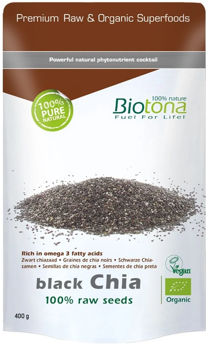 Biotona Black Chia Raw Seeds 1KG