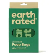 Earth Rated Eco Poepzakjes met Handvat Geurloos 120 zakjes
