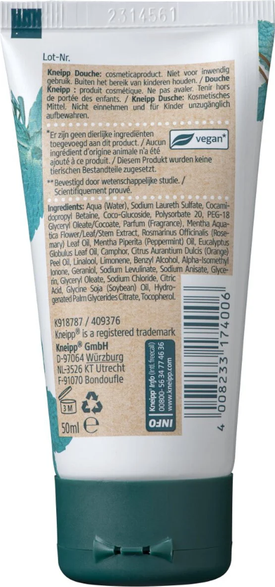 4x Kneipp Mini douchegel Goodbye Stress 50 ml