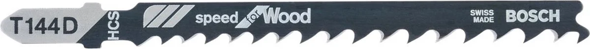 Bosch Professional T144D Speed for Wood Decoupeerzaagblad VE=100 - 2608637880